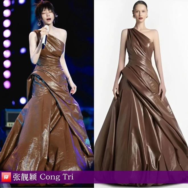 星空体育：张靓颖2025年穿搭日历有不少的高定礼服哦效果相当哇塞(图30)